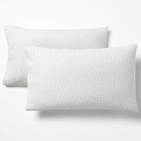 Lauren Home Sage Green Spencer Sateen Floral King Pillowcases NWT - Picture 1 of 4